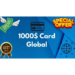 💵1000$ Card Global🌎All Services/Subscriptions/Others✅
