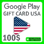 ✅Google Play Gift Card 100$ USD USA🇺🇸АВТО ВЫДАЧА 24/7