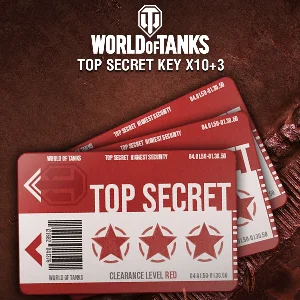 КАРТЫ WORLD OF TANKS SECRET KEY CARDS 10 + 3 Xbox