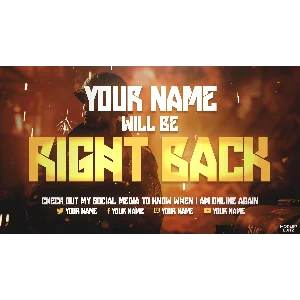 Заставки и оверлеи Twitch для Photoshop Call Of Duty WW