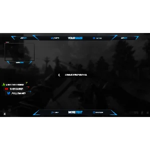 Заставки и оверлеи Twitch Photoshop брутальный стиль