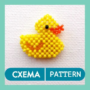 Схема для бисера: Уточка 🦆 RU|EN