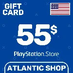 ⭐️Карта Пополнения PSN 55$ (USD) США