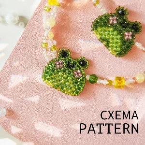 Схема для бисера: Лягушка 🐸 RU|EN