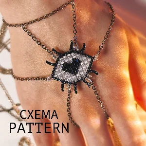 Схема для бисера: Глаз 👁 RU|EN