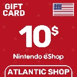 ⭐️Nintendo eShop 10$ (USD) США