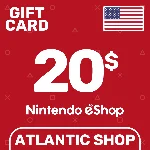 ⭐️Nintendo eShop 20$ (USD) США