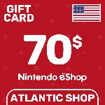 ⭐️Nintendo eShop 70$ (USD) США