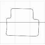 ALFA ROMEO 159 2006-2010 Лекала автоковриков, векторные