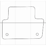 AUDI A4 2015 Лекала автоковриков, векторные