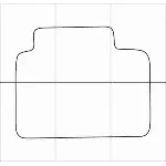 AUDI A8 1994-2002 Лекала автоковриков, вектор
