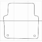 AUDI A8 2002-2010 Лекала автоковриков, вектор