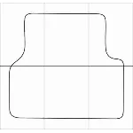 AUDI Q3 2011-- Лекала автоковриков, вектор