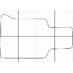 BMW 3 E-36 1991-1998 Лекала автоковриков, векторные