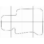 BMW 7 Е-66 2001-2008 Лекала автоковриков, векторные