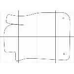 CADILLAC BLS 2006-- Электронные лекала автоковриков