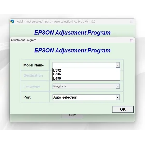EPSON Adjustment Program Reset L382-L386-L486