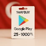 ТУРЦИЯ🪁ГУГЛ ПЛЕЙ 25-1000 TL🪁подарочная карта лир play