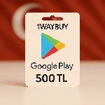 ТУРЦИЯ🪁ГУГЛ ПЛЕЙ 500 TL🪁Подарочная карта код оплаты