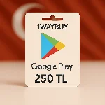 ТУРЦИЯ🪁ГУГЛ ПЛЕЙ 250 TL🪁Подарочная карта код оплаты