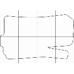 CHEVROLET AVEO 2011-16 Лекала автоковриков, вектор