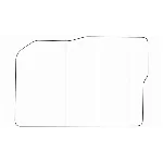 CHEVROLET CAPTIVA 2006-2011 Лекала автоковриков, вектор