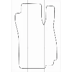 CHEVROLET COBALT 2013-- Лекала автоковриков, вектор