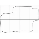 CHEVROLET EPICA 2006-- Лекала автоковриков, вектор