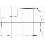 CHEVROLET LACETTI 2004-- Лекала автоковриков, вектор