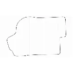 CHEVROLET TAHOE 2006-2014 Лекала автоковриков, вектор