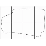 CHEVROLET TRAIL BLAZER 2012 Лекала автоковриков, вектор