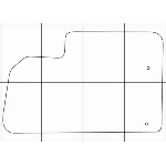 CITROEN BERLINGO 2008-- Лекала автоковриков, вектор