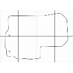 CITROEN C-CROSSER 2007-2013 Лекала автоковриков, вектор