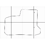 CITROEN С3 PICASSO 2008-- Лекала автоковриков, вектор