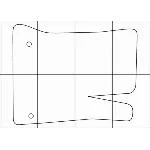 CITROEN С4 PICASSO 2006-- Лекала автоковриков, вектор