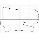 DAEWOO SENS 2005-2009 Лекала автоковриков, вектор