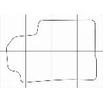 FIAT BRAVO 2007-- Лекала автоковриков, вектор