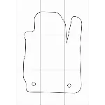 FORD FIESTA 2015-- Лекала автоковриков, вектор