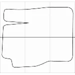FORD FOCUS II 2004-2011 Лекала автоковриков, вектор