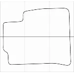 FORD FUSION 2005-2008 Лекала автоковриков, вектор