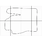 FORD Kuga 2008-2012 Лекала автоковриков, вектор