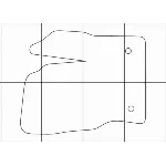 FORD Kuga 2012-- Лекала автоковриков, вектор