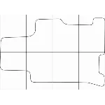 HONDA ACCORD 2013-- Лекала автоковриков