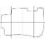 HONDA CIVIC 4D sedan 2001-2006 Лекала автоковриков