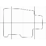 HONDA CIVIC 4D sedan 2012-- Лекала автоковриков