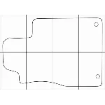 HONDA CR-V 2015-- Лекала автоковриков