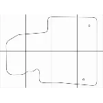 HYUNDAI GRAND SANTA FE 2013-18 3row Лекала автоковриков