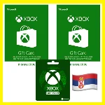 ⭐️ВСЕ КАРТЫ⭐🇷🇸Xbox Live Gift Card 5-200 EUR Сербия