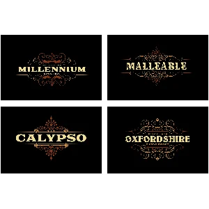 10 заголовков / значков в стиле ретро / винтаж