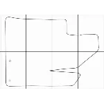 HYUNDAI SANTA FE 2006-2010 Лекала автоковриков